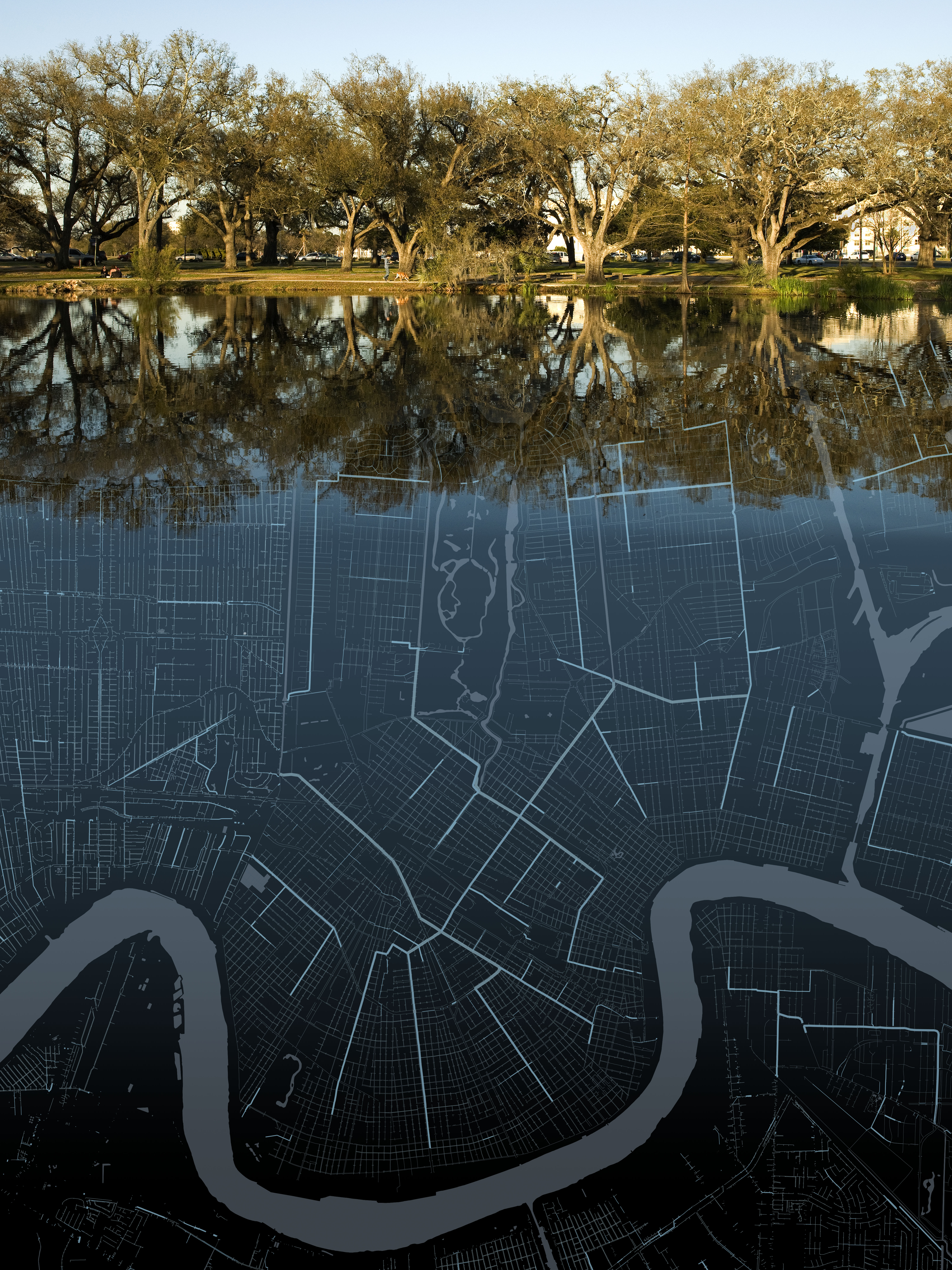 Bayou Drainage Map